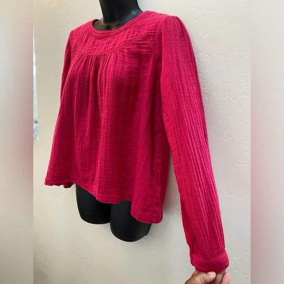 XiRENA Long Sleeve Pink Top Size S - Picture 3 of 11